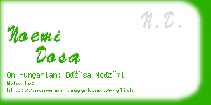 noemi dosa business card
